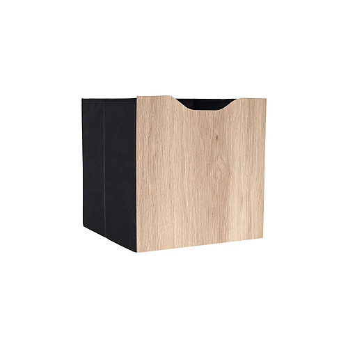 The Home Deco Factory Boîte de Rangement Effet Bois Pietra 30cm Beige