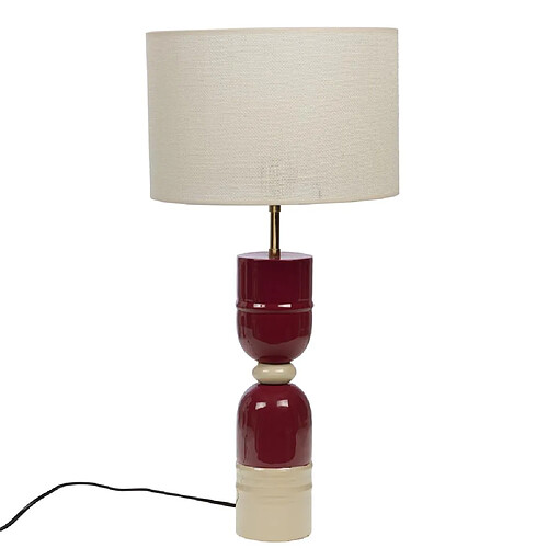 Amadeus Lampe à poser métal - Bordeaux