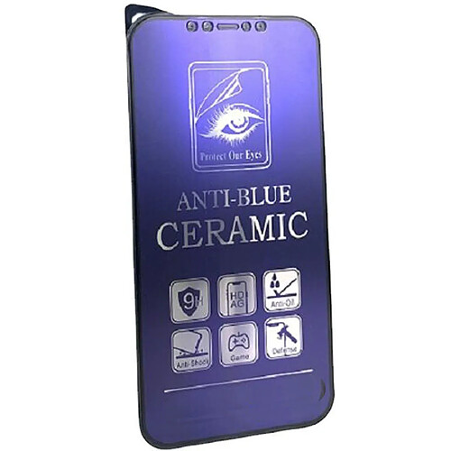 INF Film trempé anti-lumière bleue violet pour iPhone 16 Pro Max