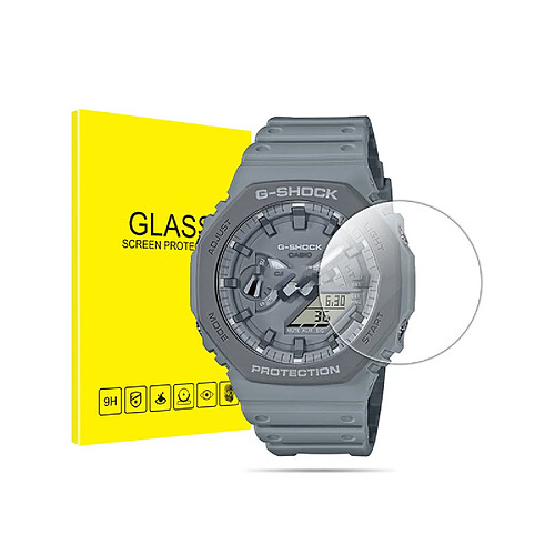 INF Lot de 2 films de protection d'écran en verre trempé pour montre connectée Casio GA-2110