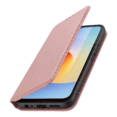 Avizar Étui pour Xiaomi Redmi A7 Pro Portefeuille avec Support Vidéo Rose