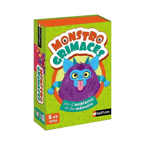 Diset Jeu de cartes Monstro Grimaces - Nathan - Pour 2 à 4 joueurs