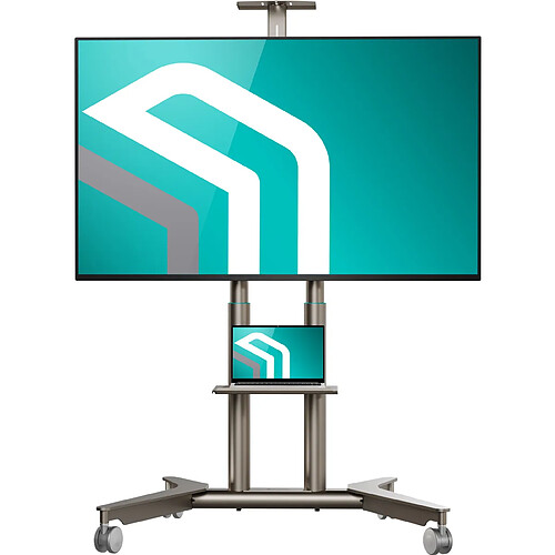 ONKRON Support TV Roulettes pour 32-75",60 kg,VESA 200x200 - 600x400,Champagne TS1571-?