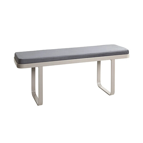 Paris Prix Banc Design 2 Places Dario 115cm Anthracite