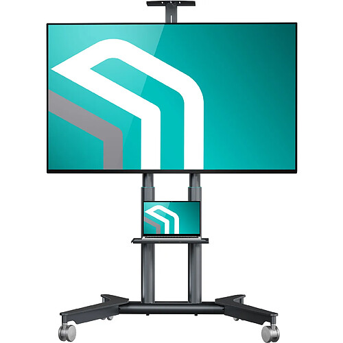ONKRON Support TV Roulettes pour 32-75", max 60 kg, VESA 200x200-600x400, Graphite TS1571-G