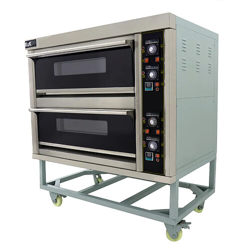 Monstershop Four à Pizza Pâtissier Double Niveaux Triphasé Monophasé Électrique 400° C