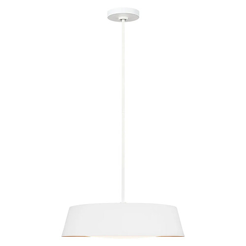 Feiss Suspension Asher verre opalin - Blanc