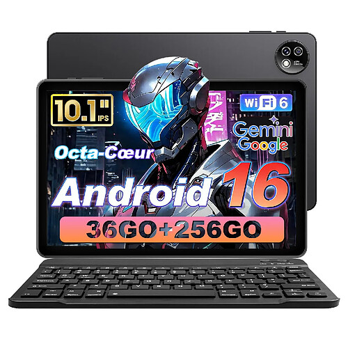 VANWIN Tablette tactile 10,1"- Android 16- 36Go RAM - 256Go/1To TF
