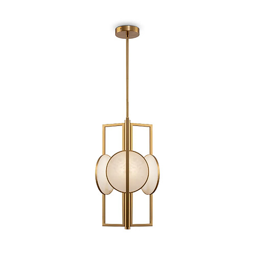 Maytoni Suspension Marmo marbre laiton - Or