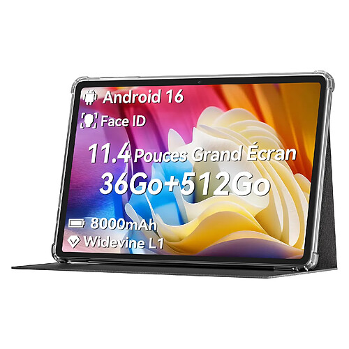 VANWIN Tablette-Android 16-11.4"FHD-36Go RAM+512GoROM/256Go TF