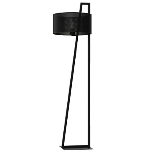 Luminex Lampadaire Loft abat-jour grillagé - Noir