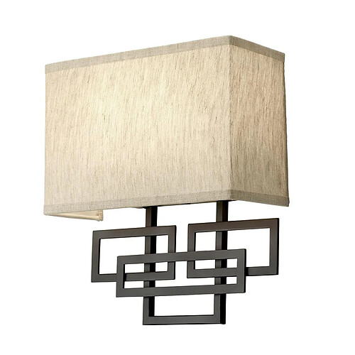 Elstead Lighting Applique murale d'intérieur à 2 ampoules au fini bronze huilé, E14