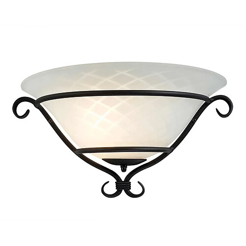 Elstead lighting applique murale en verre - Noir