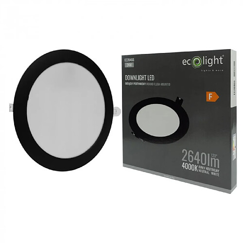 Ecolight Spot LED plafond noir