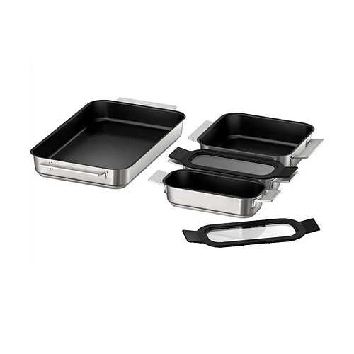 Batterie de cuisine 4 pièces acier inoxydable - HEZ9FF040 - BOSCH