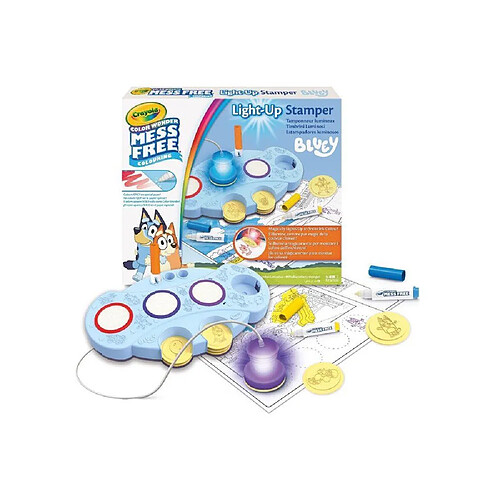 Crayola Color Wonder Magic Light-Up Stamper Bluey - Ensemble tampons
