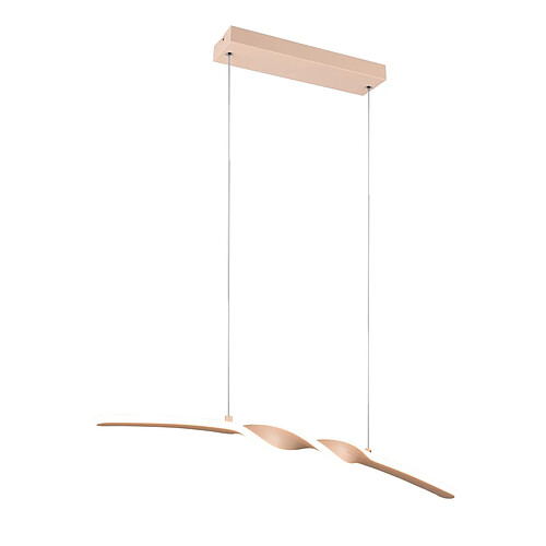 RL Suspension LED moderne sable spirale allongée 18W 3000K 1980 lm pour salle ? manger