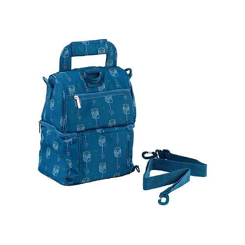 Thermobaby Oketi Poketi - Sac isotherme 4,5 L - 2 compartiments - Bleu