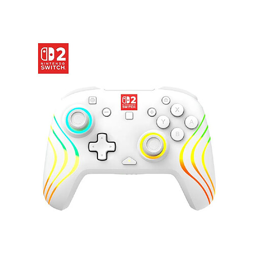 TURTLE BEACH Afterglow Wave - Manette sans fil RGB - Nintendo Switch 2 - Blanc