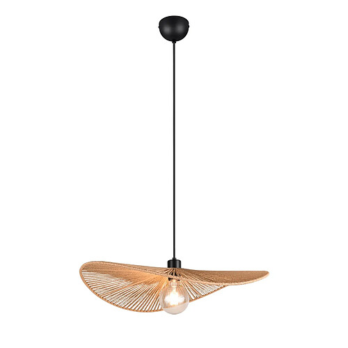RL Suspension boho brun et noir, abat-jour ondulé 58 cm, 1xE27