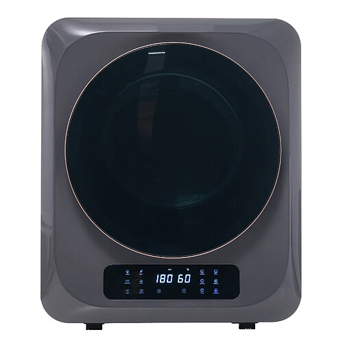 DZMDIP Sèche-linge mural inox 3 kg compact 4 kg réel avec avec 6 programmes, 6 fonctions,écran LED