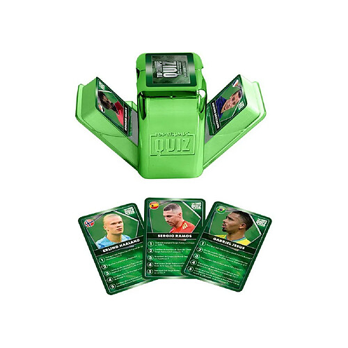 Winning Moves Quiz World Football Stars 2026 - Jeu de cartes foot 500 questions - 2 à 6 joueurs