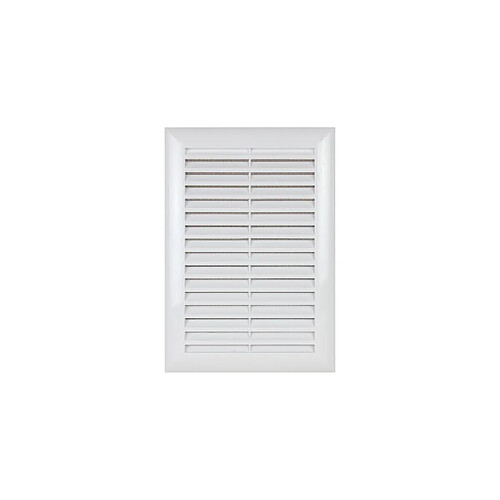 AUTOGYRE Grille Élégance ventilation blanche 172 x 342 mm avec moustiquaire