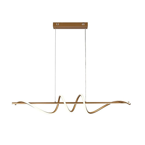 Suspension LED moderne dorée ? ruban lumineux Bastelo Italux 40W