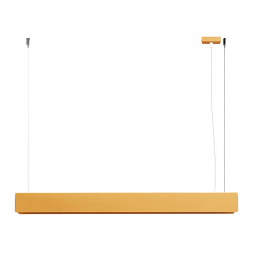 Suspension rectangulaire dorée ISKRON 1xG13 8,5W 3000K 850 lm - Pure Lume