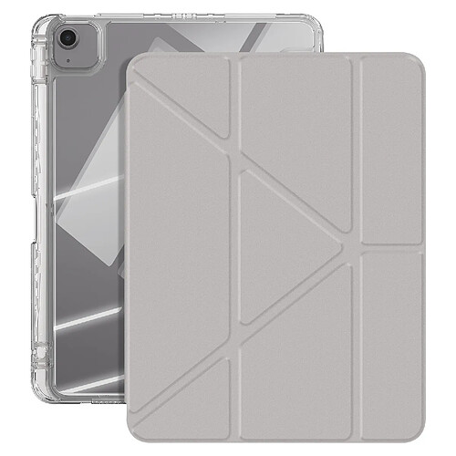 Avizar Étui pour iPad Air 11" M4 2026 avec Support Modulable Design Origami Gris