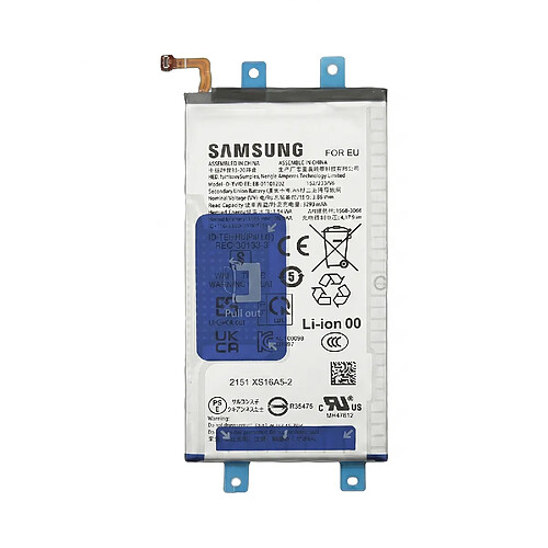 Avizar Clappio Batterie Secondaire pour Galaxy Z Fold 6 Modèle EB-BF957ABE 2425mAh Blanc