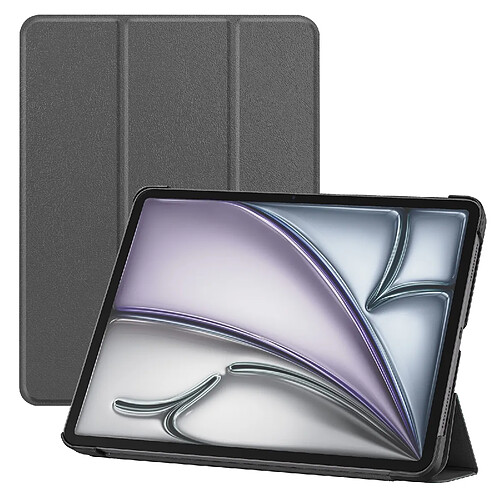 Avizar Étui pour iPad Air 13" 2025 avec Support Modulable Design Trifold Gris