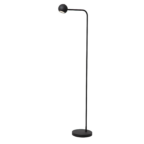 Lampadaire LED moderne noir à batterie, spot orientable 3W, tactile - Lucide COMET
