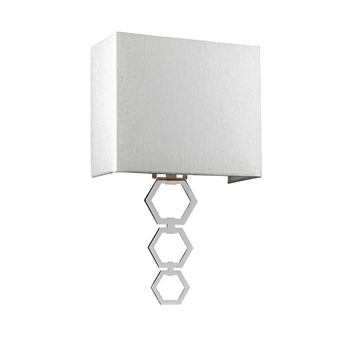 Elstead Lighting Applique Ria 27 cm abat-jour chrome argent E27 60W Elstead