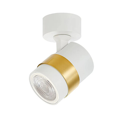 Spot mural Anillo 1xGU10 blanc/or métal Light Prestige