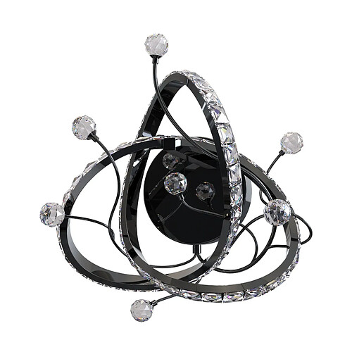 Applique murale LED MAIA 11W noir/chrome cristal CCT 2700K-6000K - Zuma Line