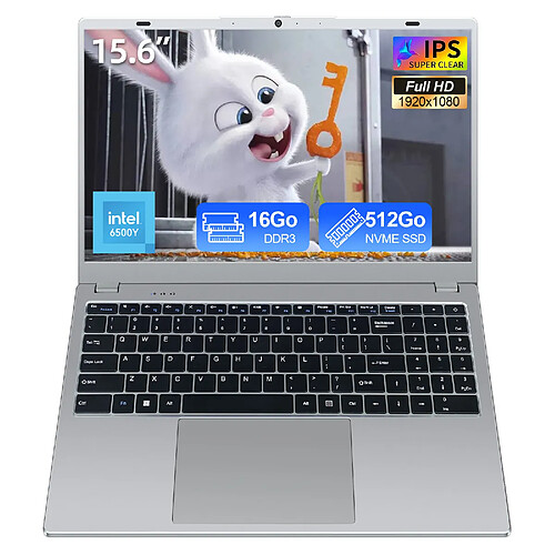 VANWIN PC Portable-15.6"FHD-Intel Pentium Gold 6500Y(Jusqu'à 3.4 GHz)-16Go RAM-512Go SSD