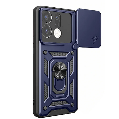 Avizar Coque pour Oppo Find X9 Antichoc avec Cache Caméra Pivotant et Bague Support Bleu