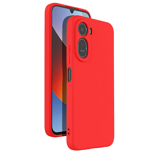 Avizar Coque pour Redmi A7 Pro Soft-Touch en Silicone Série Fast Cover Rouge