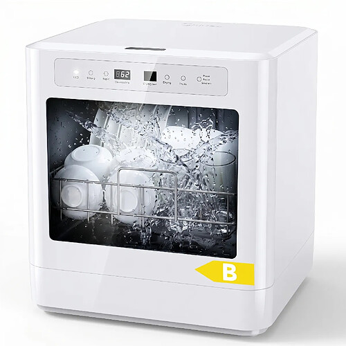 TODIMART Lave-vaisselle de table, 6 programmes, 8 couverts, 5L