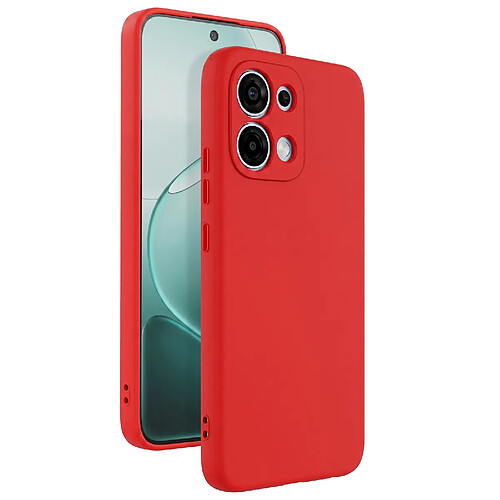 Avizar Coque pour Oppo A6 Pro Soft-Touch en Silicone Série Fast Cover Rouge