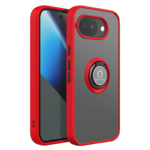 Avizar Coque Anneau pour Google Pixel 10a Protection Renforcé avec Bague Magnétique Rouge