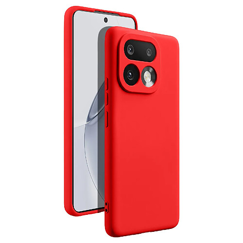 Avizar Coque pour Realme 16 Pro Soft-Touch en Silicone Série Fast Cover Rouge