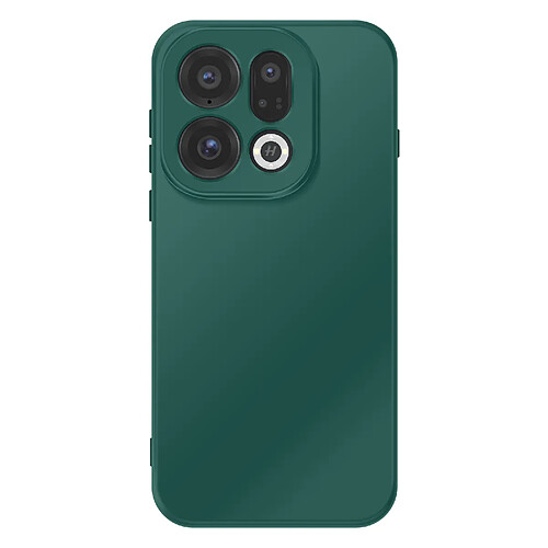 Avizar Coque pour Oppo Find X9 en Silicone Souple avec Contour Caméra Surélevé Vert sapin