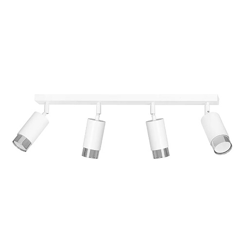 Emibig Spot plafond 4 lampes - Argent