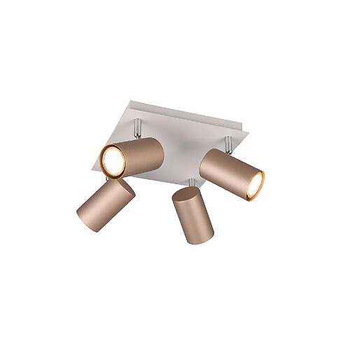 Trio Spot Marley 4 lampes - Marron