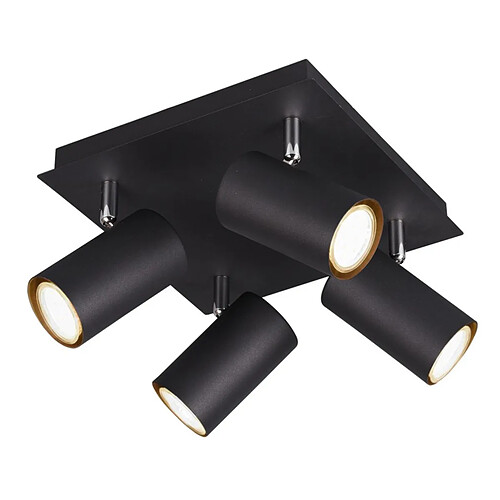 Trio Spot plafond Marley 4xGU10 - Noir