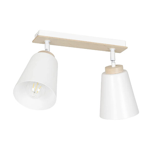 Emibig Spot plafond 2 lampes - Blanc