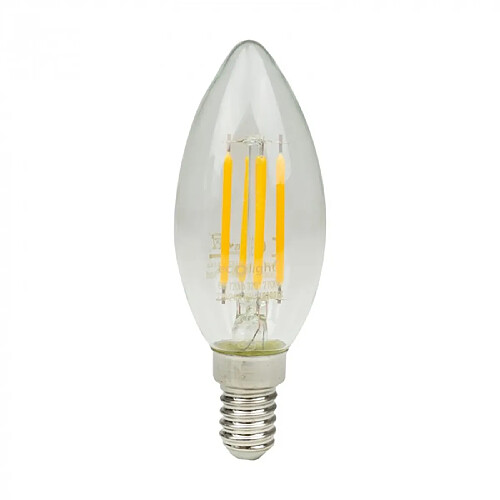 Ampoule LED filament bougie E14 6W 720lm 2700K Ecolight
