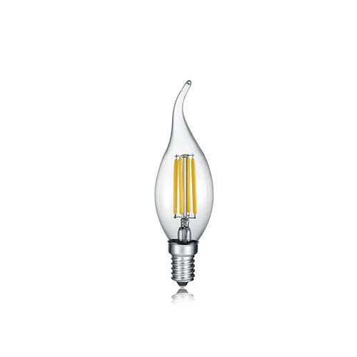Ampoule LED flamme transparente E14 4W 3000K 470 lm lumi?re chaude Trio